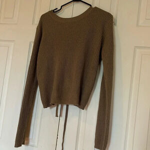 UB Tan long sleeve sweater  Sz
